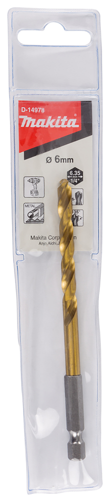 Metal Drill Bit HSS-TiN, 6 x 113 mm - Image 4