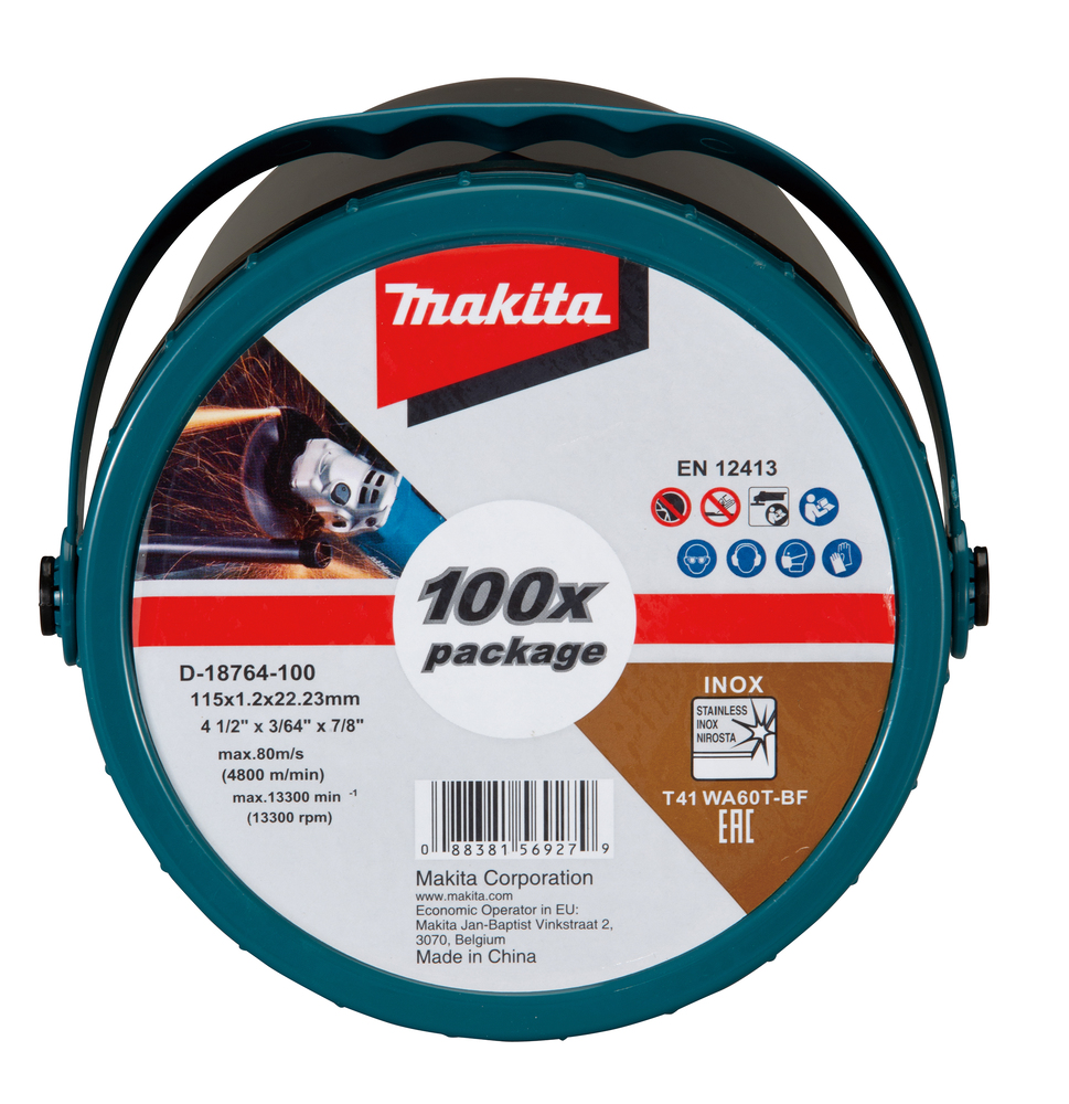 Cut-off wheel 115 x 1.2 x 22.23mm, WA60T, 100 pcs - Image 4