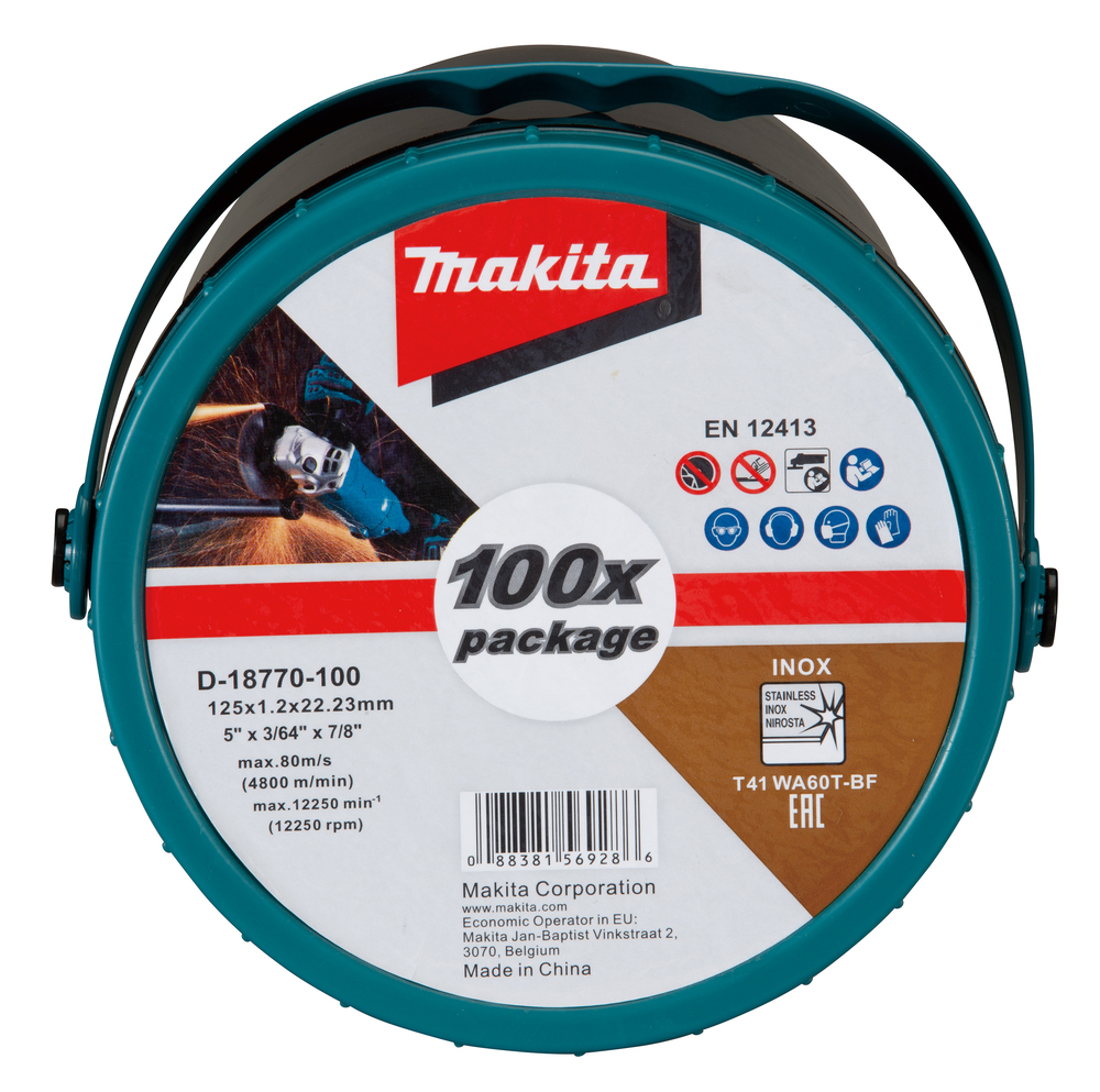 Cut-off wheel 125 x 1.2 x 22.23mm, WA60T, 100 pcs - Image 5