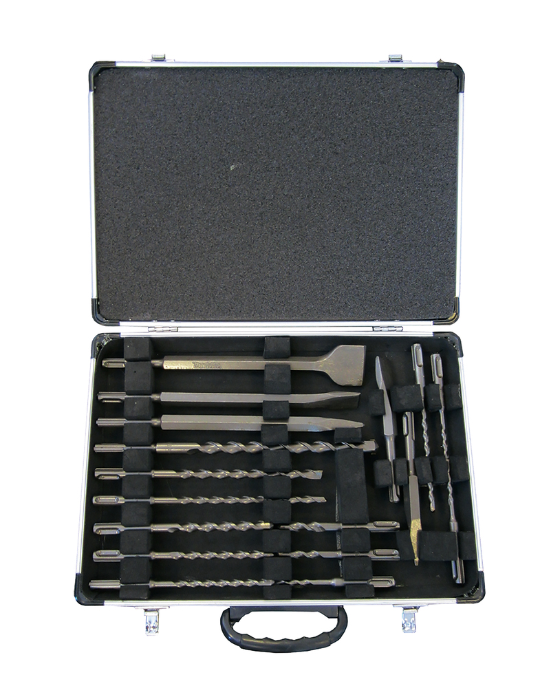 Drill & Chisel set SDS-Plus, 17 pcs