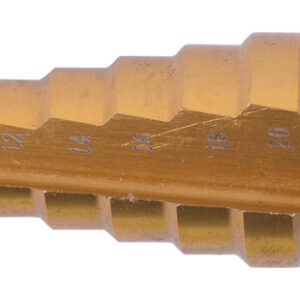 Step Drill Bit Straight Flute TiN 4 - 20 mm