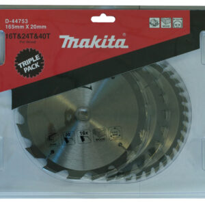 Circular saw blades, Standard T.C.T, 165 x 20 mm, 16 / 24 / 40 T, 3 pcs