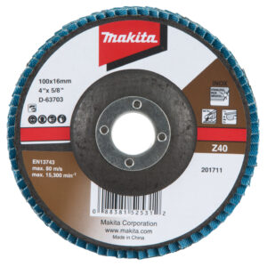 Flap disc 100 x 16 mm, Z40