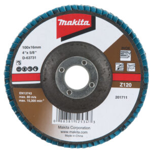 Flap disc 100 x 16 mm, Z120