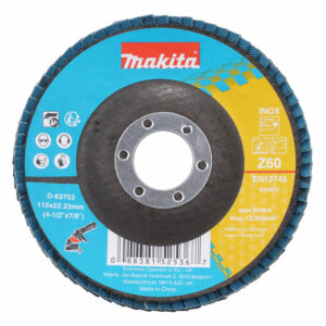 Flap disc 115 x 22,23 mm, Z60
