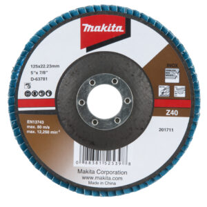 Flap disc 125 x 22,23 mm, Z40