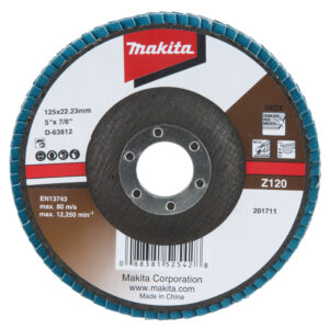 Flap disc 125 x 22,23 mm, Z120