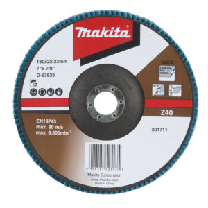 Flap disc 180 x 22,23 mm, Z40