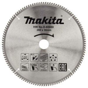 Circular Saw Blade, Multi-Purpose T.C.T. 260 x 30 mm, 120 T