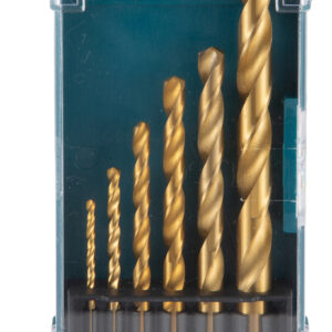 Metal Drill Bit set HSS-Tin, 2 - 8 mm, 6 pcs
