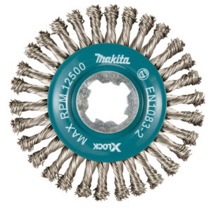 Wire Wheel Brush, Knotted Wire (Stringer), 115 mm, X-LOCK