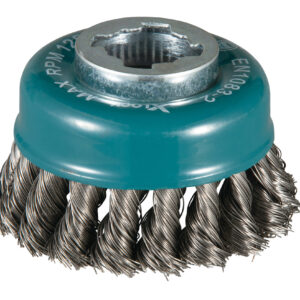 Cup Brush, Knotted Wire, 80 mm, X-LOCK