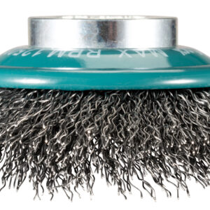 Bevel Brush, Crimped Wire, 100 mm, X-LOCK