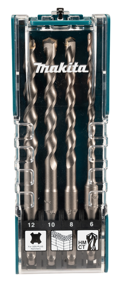 T.C.T Hammer drill bit set SDS-PLUS, 4 pcs