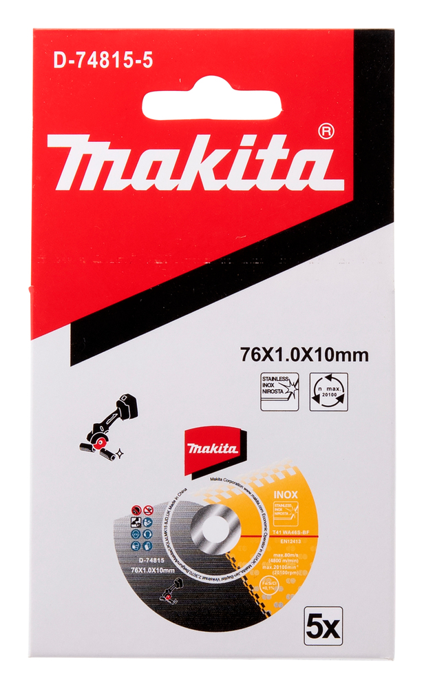 Cut-Off Wheel, 76 x 10 mm, 5 pcs - Image 4