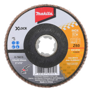 Flap Disc for X-Lock Grinder, 125mm, Grit Z60