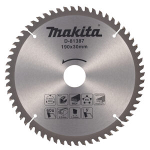 T.C.T. Circular Saw Blade 190 x 1.4 x 30mm, 60T
