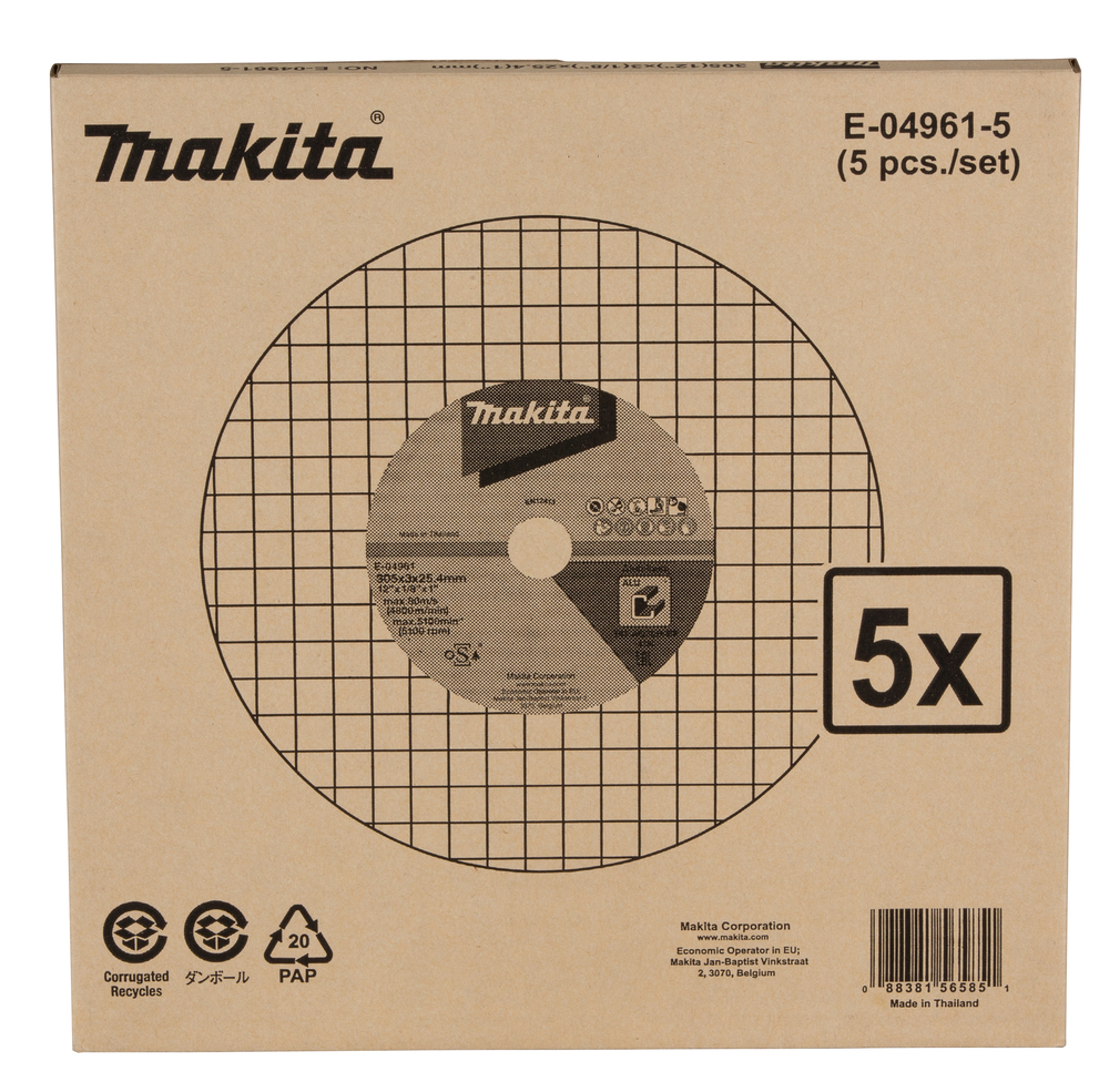 Cut-off wheel, 305 x 3,0 x 25,4 mm, 5 pcs - Image 4