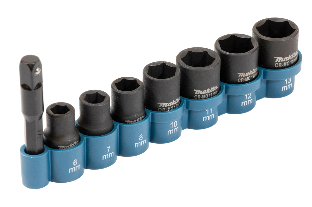 Impact socket 1/4", 8 pcs
