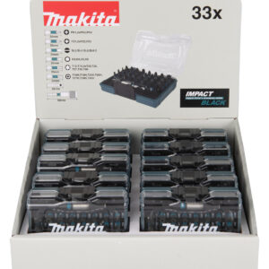 Screw Bit Set IMPACT BLACK, 33pcs (10 sets in counterdisplay)