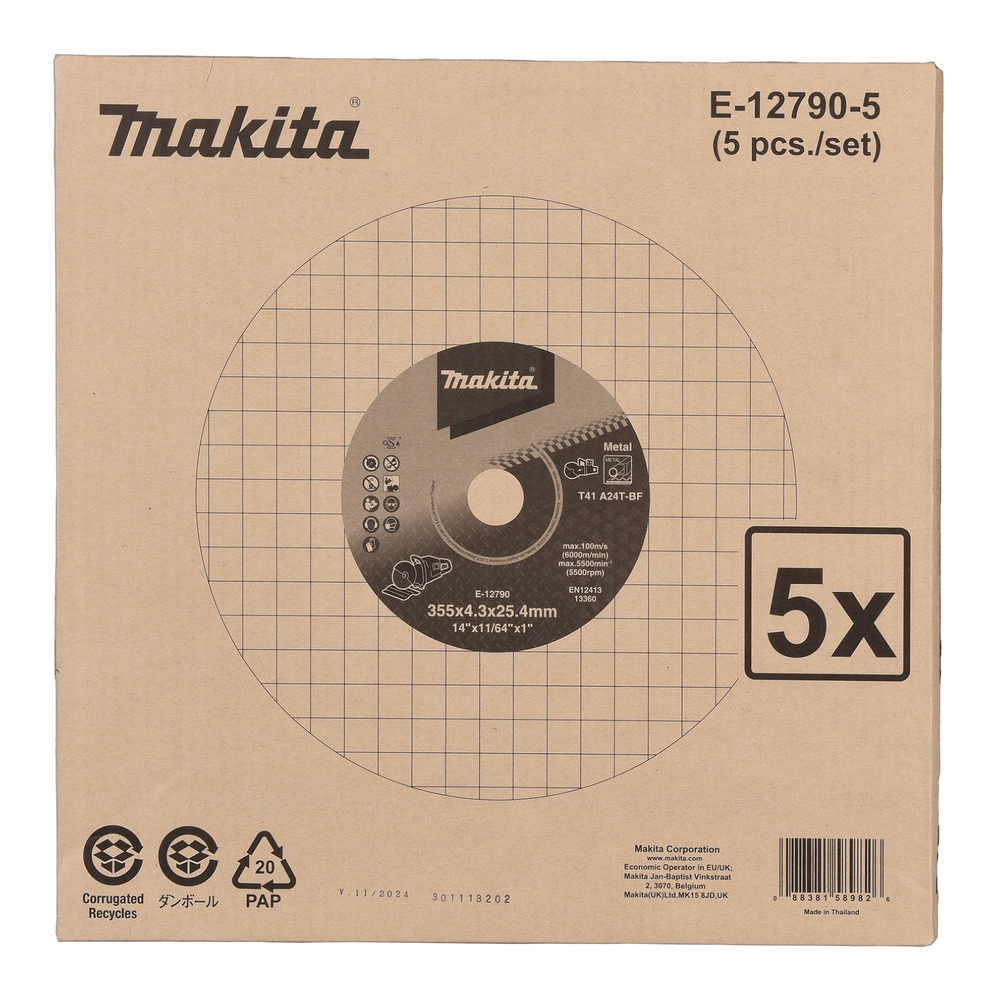 Cut-off wheel, 355 x 4,3 x 25,4 mm, A24T - Image 3