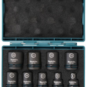9 Piece Impact Black Impact Socket Set