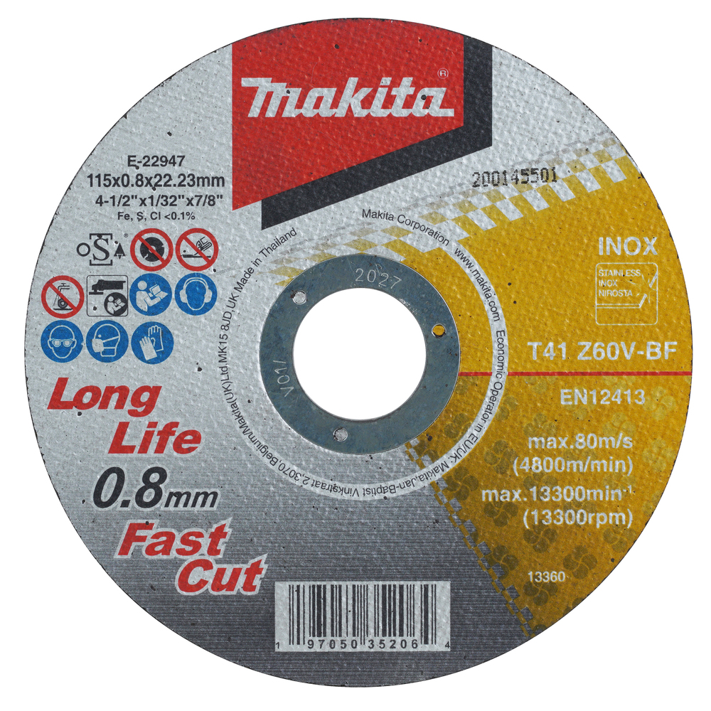Thin Cut-Off Wheel 115x22.23x0.8mm