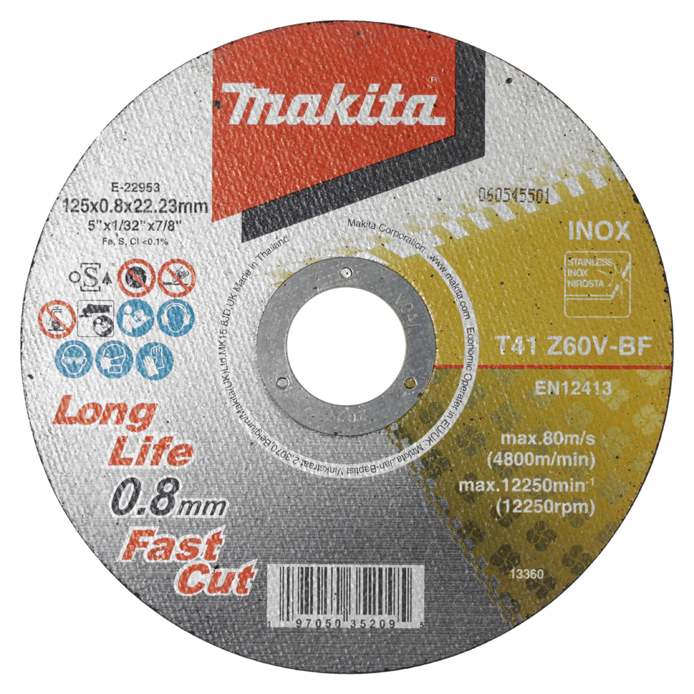 Thin Cut-Off Wheel 125x22.23x0.8mm