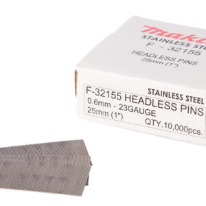 Stainless Pin Nail, 0,6 x 25 mm, 23 Ga, 10 000 pcs