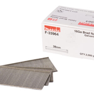 Brad Nails, 1,6 x 38 mm, 16 GA, 2000 pcs