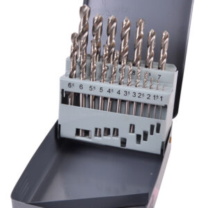 HSS Ground Point Drill Bit Set 1 - 10mm, 19 pcs