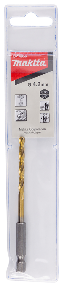 Metal Drill Bit HSS-TiN, 4,2 x 95 mm - Image 4