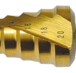 Step Drill Bit Spiral Flute TiN 4 - 20 mm