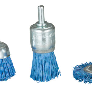 Nylon brush set for drill, 240G, 3 pcs