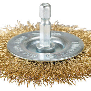 Wire Wheel Brush, 75 mm, 0,3 mm, 1/4"