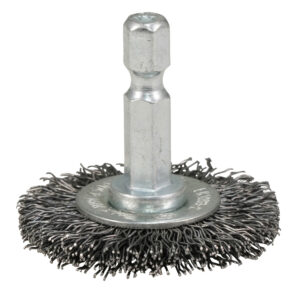 WIRE WHEEL BRUSH CRIMPED 38MM