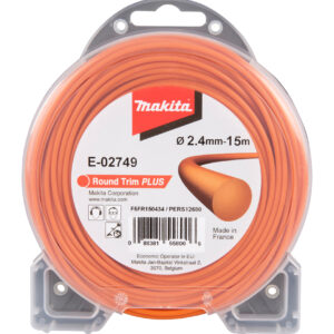 Round trim plus nylon cord, 2,4 mm x 15 m