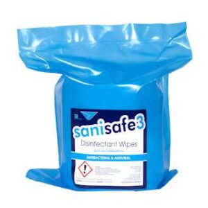 SaniSafe Antiviral Disinfectant Gym Wipe Refill 1000 Sheet 200x200mm