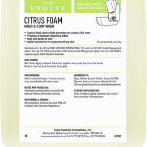 Evans Citrus Foam Hand Wash