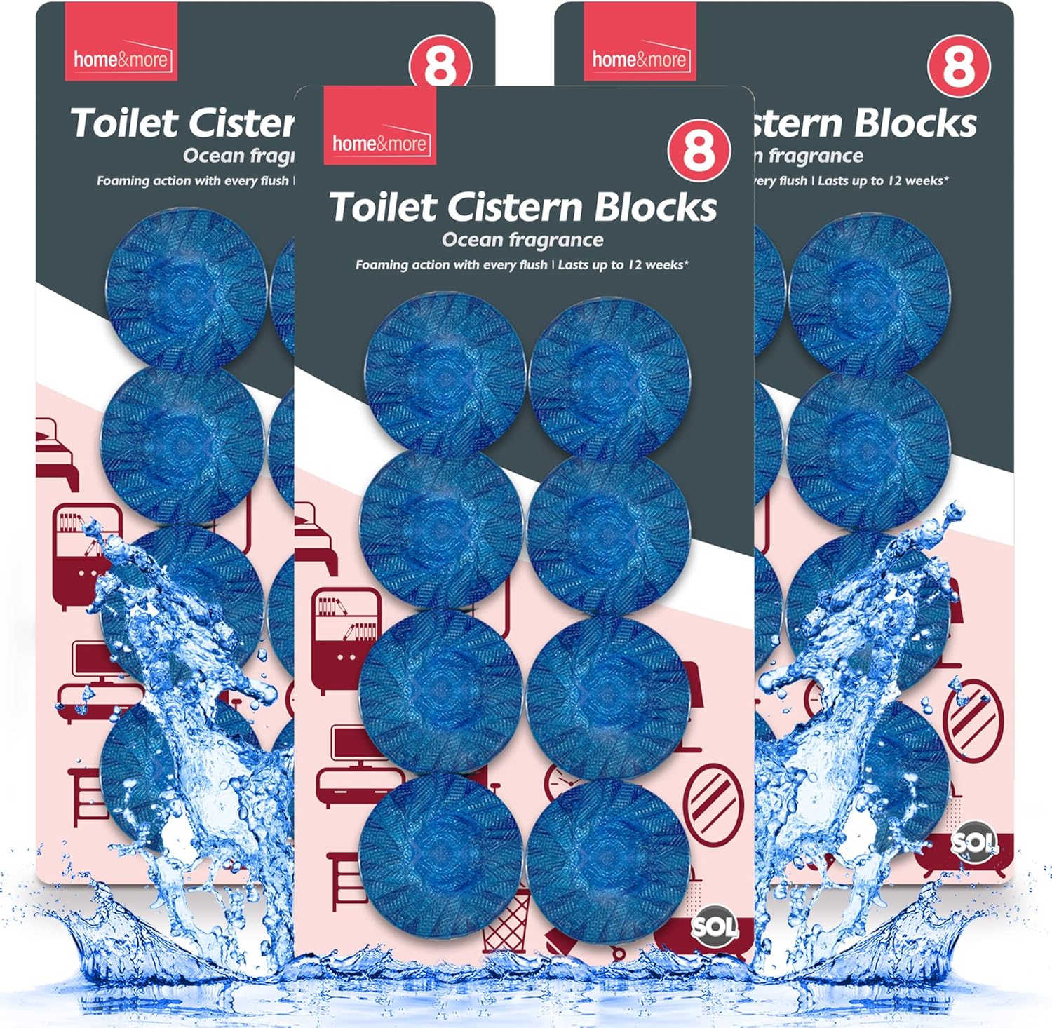 Toilet Cistern Blocks Blue