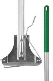 Green Aluminium Kentucky Mop Handle Complete with Metal Clip 137cm