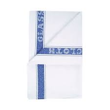 Blue Trim Cotton Glass Cloth