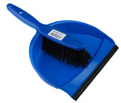 Dustpan & Brush Set Soft  Blue