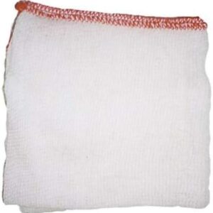 Red Edged Large White Dishcloth 40x30cm