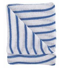 Blue Striped White Dishcloth 40x40cm