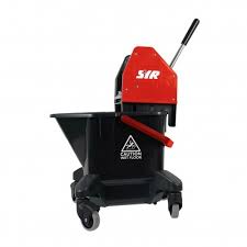 Red Combo Kentucky Mop Bucket with Wringer/Castor
