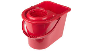 Red 15L Mop Bucket with Wringer