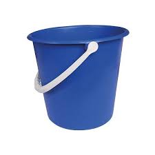 Blue 9L Round Plastic Bucket