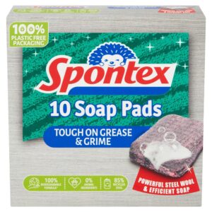 Spontex Steel/Wire Wool Soap Filled Pads
