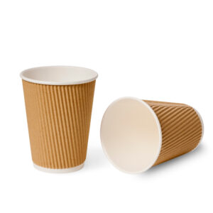 12oz Triple Wall Ripple Cup Kraft